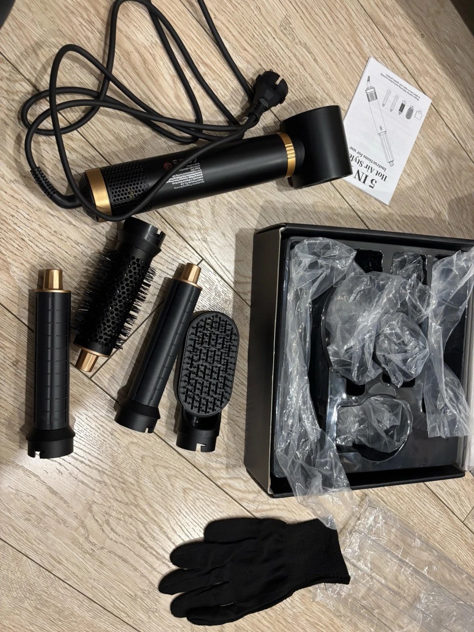 5-IN-1 온풍 브러시: 자동 컬링기, 스트레이트너 및 다기능 헤어 드라이어 photo review