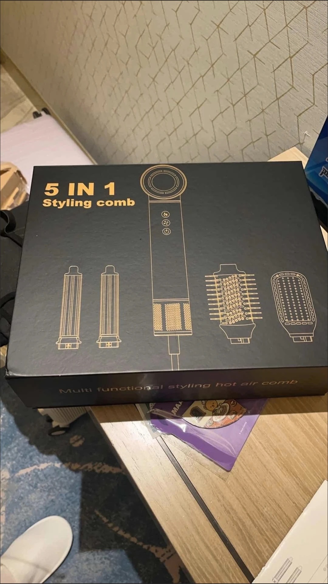 5-IN-1 온풍 브러시: 자동 컬링기, 스트레이트너 및 다기능 헤어 드라이어 photo review